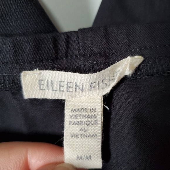 Eileen Fisher Women Twill Slim Straight Pants Medium‎ Ankle Minimalist Office - Picture 7 of 14